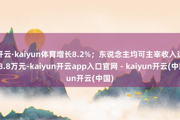 开云·kaiyun体育增长8.2%；东说念主均可主宰收入达到8.8万元-kaiyun开云app入口官网 - kaiyun开云(中国)