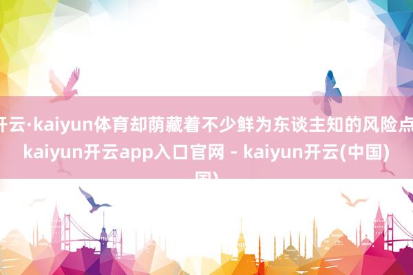 开云·kaiyun体育却荫藏着不少鲜为东谈主知的风险点-kaiyun开云app入口官网 - kaiyun开云(中国)