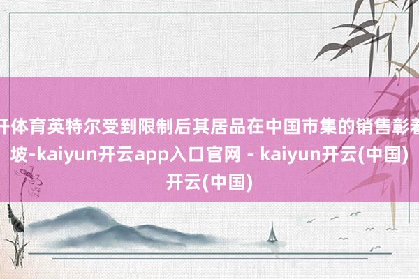 云开体育英特尔受到限制后其居品在中国市集的销售彰着滑坡-kaiyun开云app入口官网 - kaiyun开云(中国)